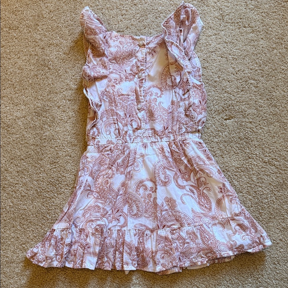 Janie & Jack Pink Paisley Ruffled Sundress - Picture 3 of 4